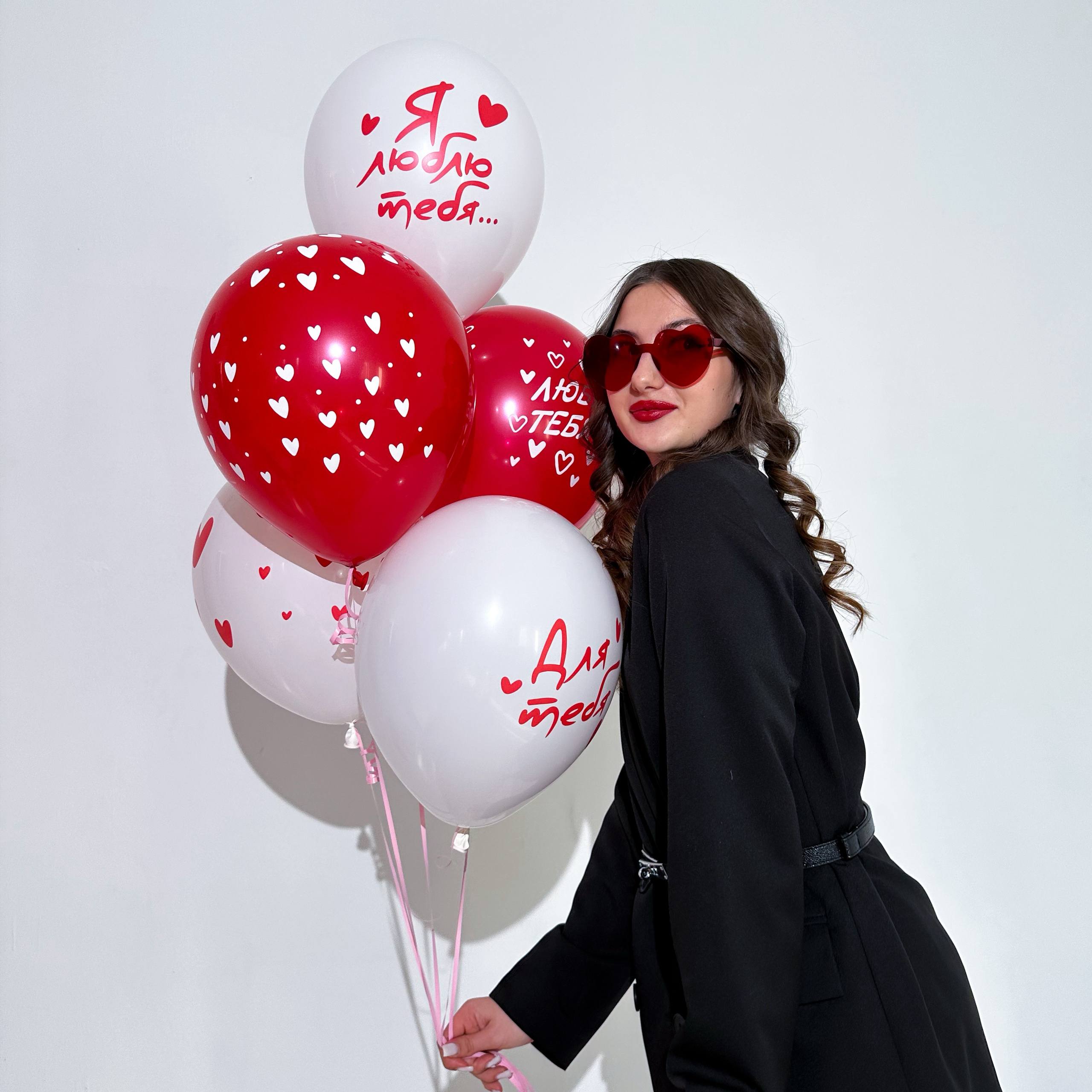 Фонтан шаров "Я люблю тебя"