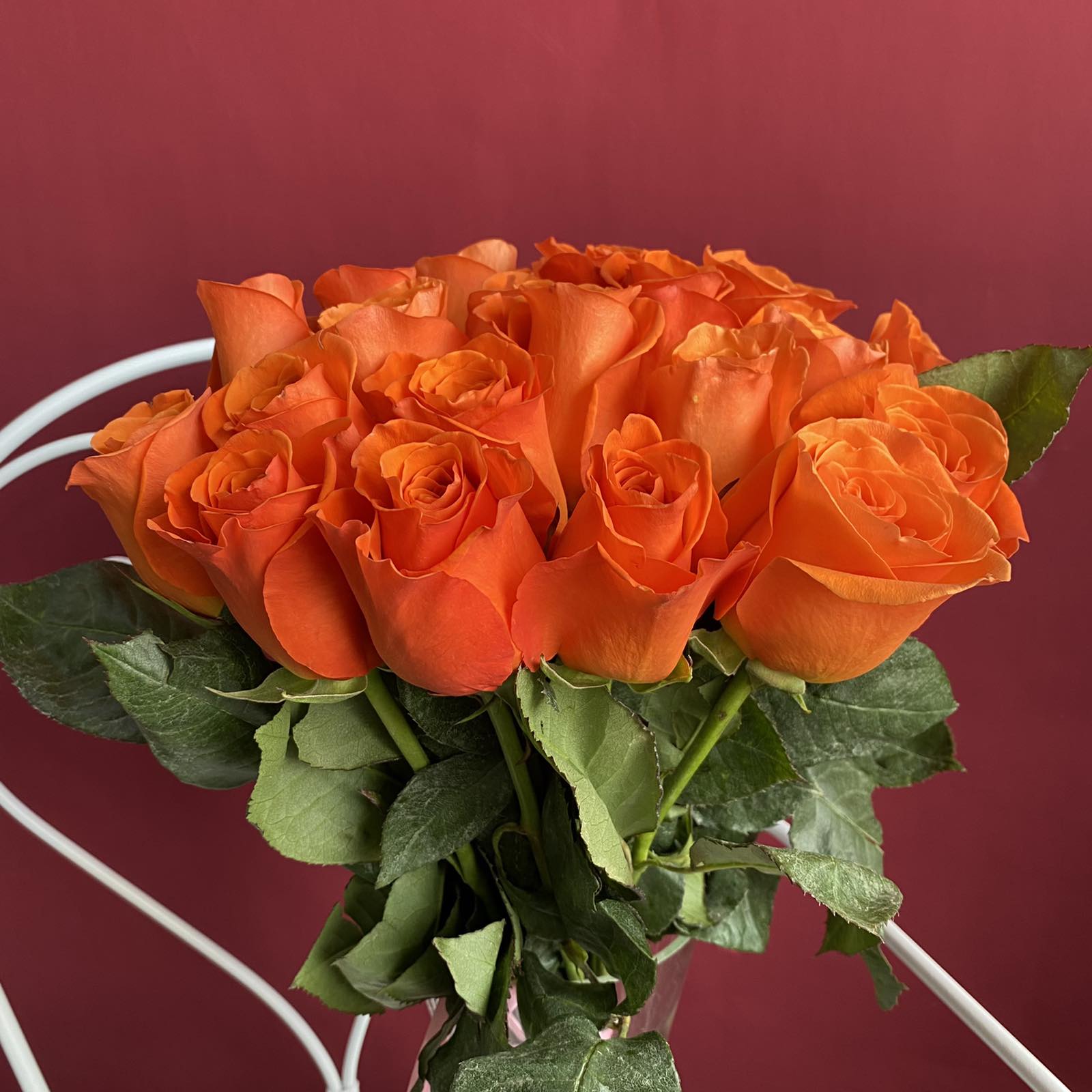 Роза Эквадор 70см оранжевая
