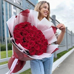 Букет из 33 роз Эквадор.